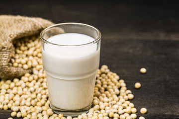 Soy milk with soy bean