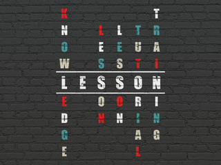 Learning concept: Lesson in Crossword Puzzle