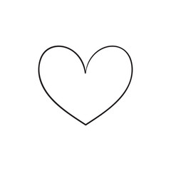 Hand drawn hearts set