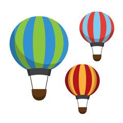 Naklejka premium Air balloon icons