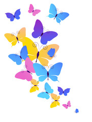 Naklejka premium butterflies design