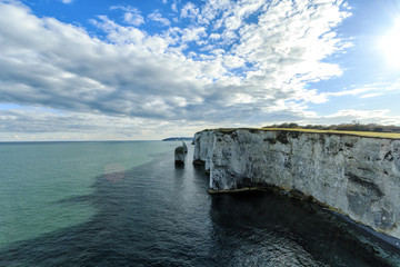 Old Harry Rocks on the Jurassic Coast in Dorset
