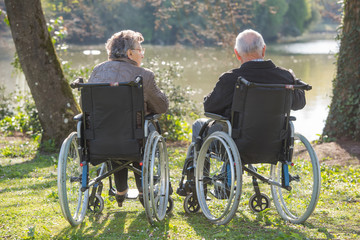 elderly on wheelchair