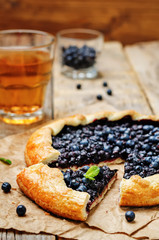 Blueberry galette