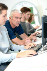 Fototapeta premium Computer class