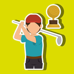 golf equipment design, vector illustration eps10 graphic 