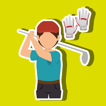 golf equipment design, vector illustration eps10 graphic 