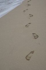 Spuren im Sand - Strandwanderung