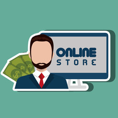 electronic commerce design, vector illustration eps10 graphic 