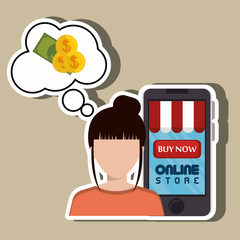 electronic commerce design, vector illustration eps10 graphic 