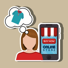 electronic commerce design, vector illustration eps10 graphic 