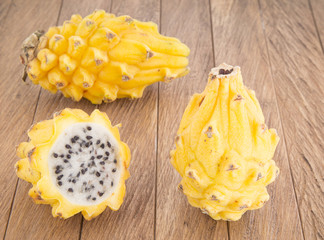 delicious exotic fruit pitahaya
