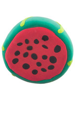 Green Water melon made from plasticine in concept fruit or healt