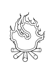 Fire camp campfire