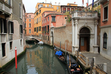 Urban landscape of Venice in Italy