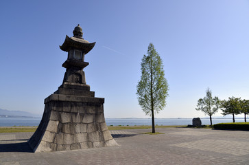 Fototapeta premium 琵琶湖湖畔