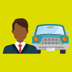 car salesman design, vector illustration eps10 graphic 