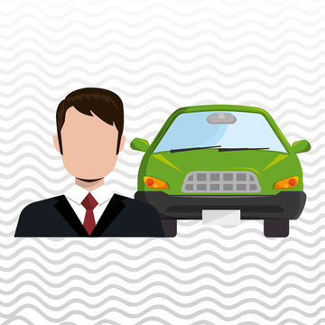 car salesman design, vector illustration eps10 graphic 