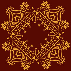 Folk, Tribal Design, Motif, Wall Painting