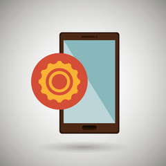 smartphone services  design, vector illustration eps10 graphic 