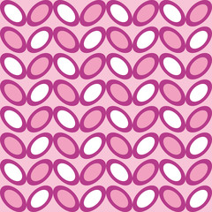 Fun pattern with white pink and violet decorations
