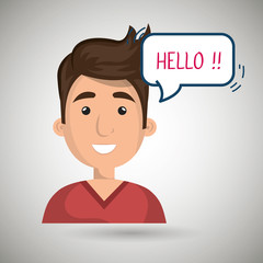 people talking design, vector illustration eps10 graphic 