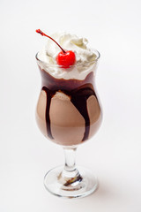Chocolate milkshake drink