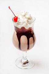 Chocolate milkshake drink