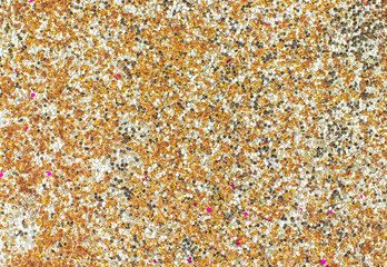 Close up gold glitter texture background