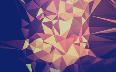 Obraz premium Abstract low poly background, geometry triangle