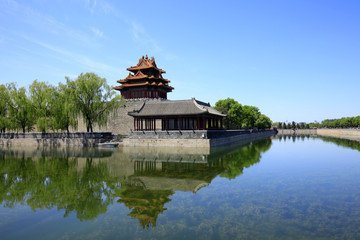 The imperial palace watchtower in Beijing, China