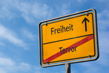 Schild 112 - Freiheit
