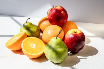 Naklejka na ściany i meble Colorful fruits on the table