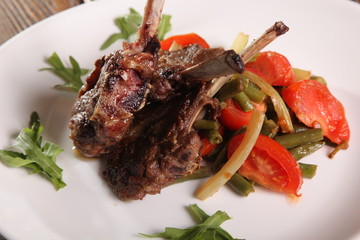 Loin Chops with vegetables