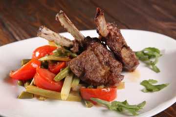 Loin Chops with vegetables