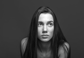 Professional model posing showing different Poses, model test, a