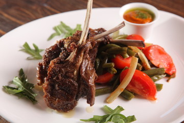 Loin Chops with vegetables