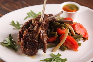 Loin Chops with vegetables