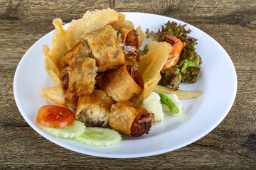 Fried spring rolls