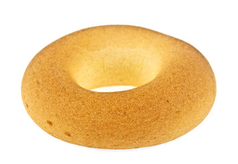 Fresh bagel isolated on white background