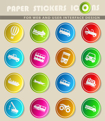Transportation simply icons