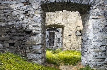 Fototapeta na wymiar old stone corridors 