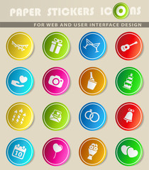 Wedding simply icons