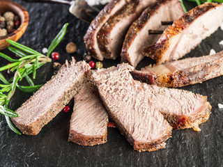 Well-done steak Ribeye.