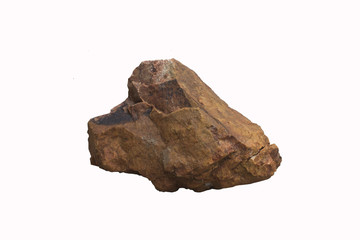 Stone isolated on white background