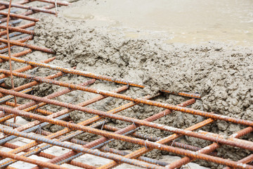 Concrete floor pouring