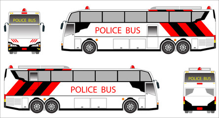 Fototapeta premium Police bus