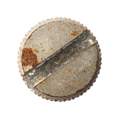 Rusty screw head
