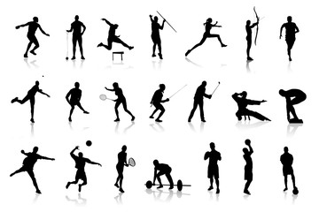 Icons of differents silhouettes