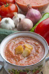 Gazpacho typical food spanish